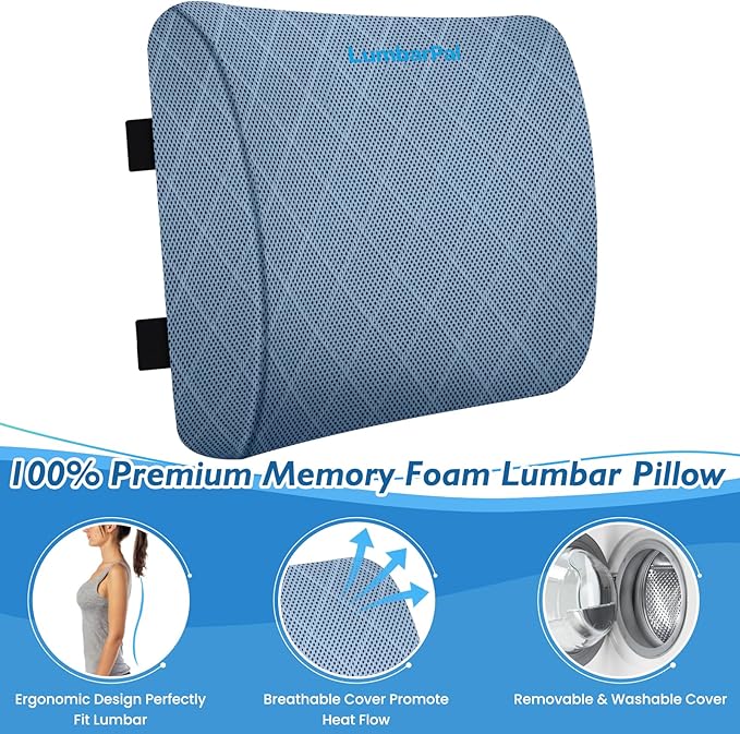 Lumbar Support Pillow for Office Chair Back Support Lumbar Pillow for Car - Image 3