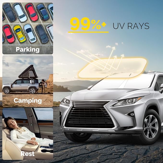 Car Windshield Sun Shade Compatible - Image 2