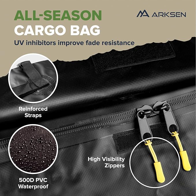 ARKSEN 64 x 39 x 6 Inch Universal 150LB Heavy Duty Roof Rack Cargo - Image 4