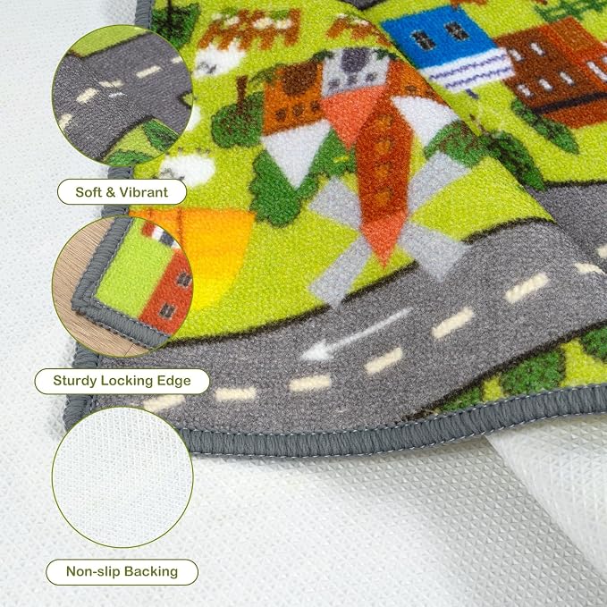 STARUIA Washable Kids Carpet Playmat Rug - Image 3
