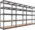 HOMEDANT 5-Tier Laminated Boltless Heavy Duty Metal Shelving Unit Adjustable by TheBestOrganizingSolution