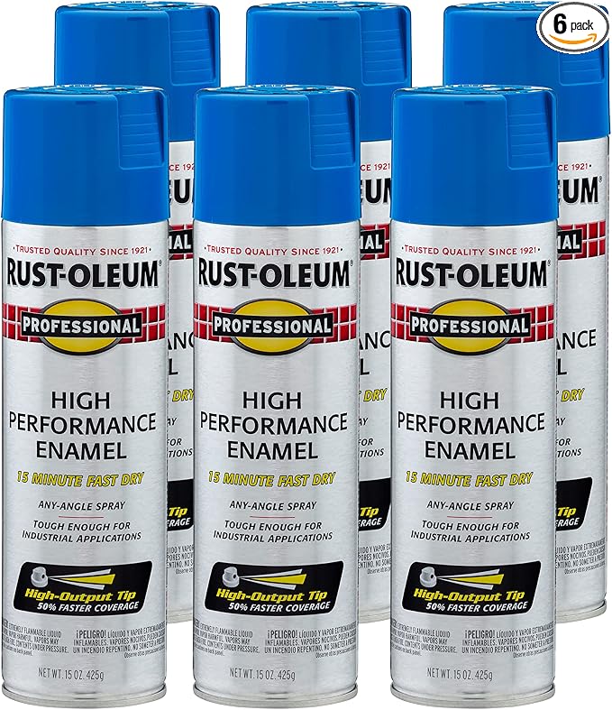 Rust-Oleum 7524838-6PK Professional High Performance Enamel Spray Paint by Rust-Oleum
