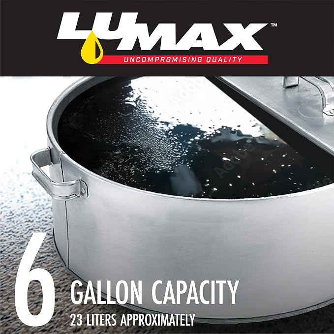 LUMAX LX-1710 Silver 6 Gallon Galvanized Drain Pan, Heavy Duty Construction - Image 2