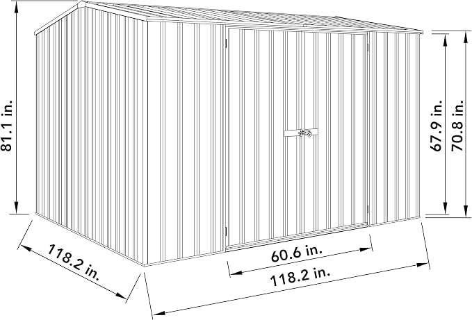 Absco Premier Storage Sheds, DIY Backyard Shed, Utility Tool Storage, Weather & - Image 9