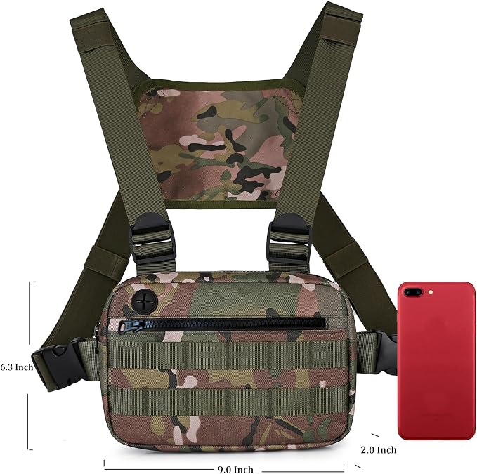 Outdoor Chest Bag For Men, EDC Chest Pack - Image 7