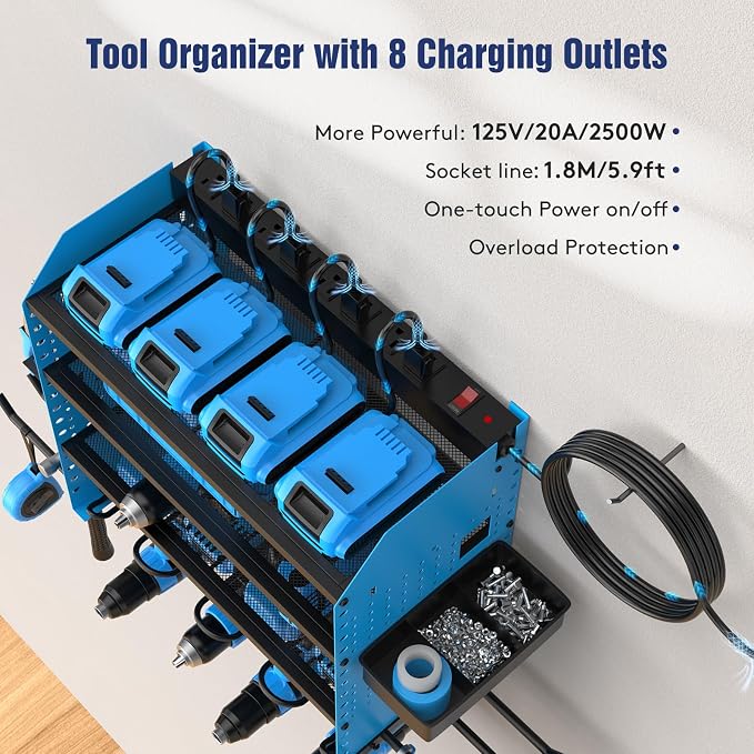 Heavy Duty Power Tool Organizer Wall Mount - Image 2