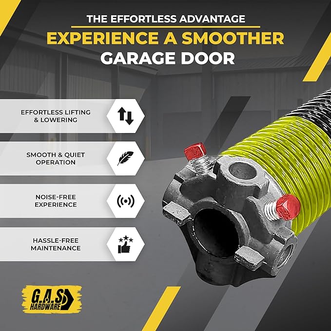 Garage Door Torsion Spring 207x1.75x30 Includes 1” Steel Bearing, and Winding - Image 5