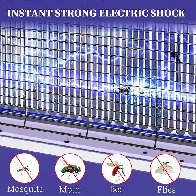PALONE Electric Bug Zapper 3200V Mosquito Zapper Killer Indoor Insect Killer - Image 5