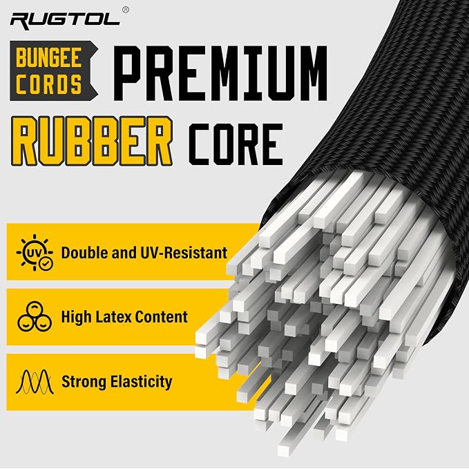 Bungee Cords with Hooks, Upgrade 48 inch Adjustable Bungee Cords with Carabiner - Image 7