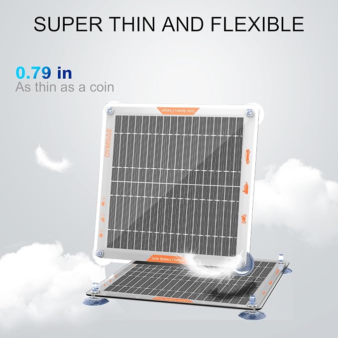 OYMSAE 5W 12V Solar Car Battery Charger Portable Waterproof Solar Power Battery - Image 7