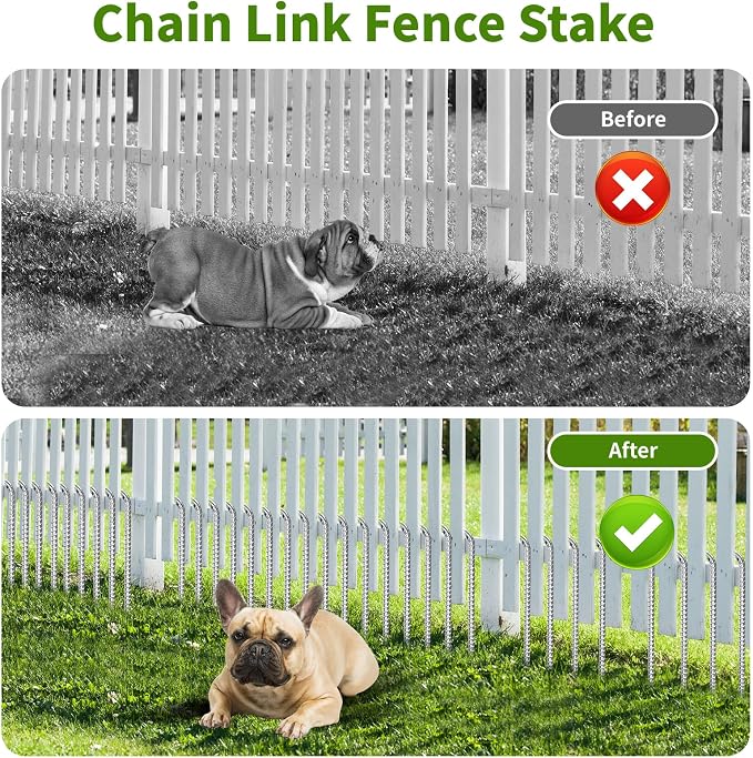 12 Inch Ground Stakes Heavy Duty J Hook 60-Pack Metal Spikes Galvanized Ground - Image 4