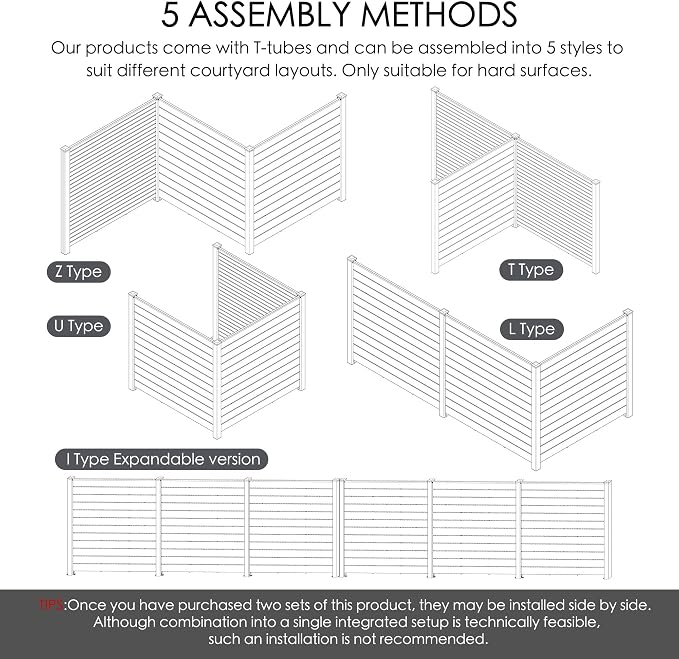 Kozyard 50" W x 48" H Privacy Screens Fence Panel Specifically - Image 7