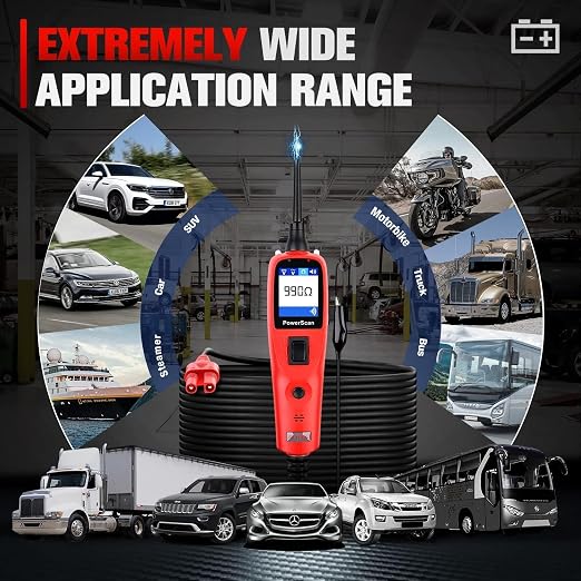 Autel PowerScan PS100 Power Circuit Probe Kit - 12V 24V Car Circuit System - Image 7