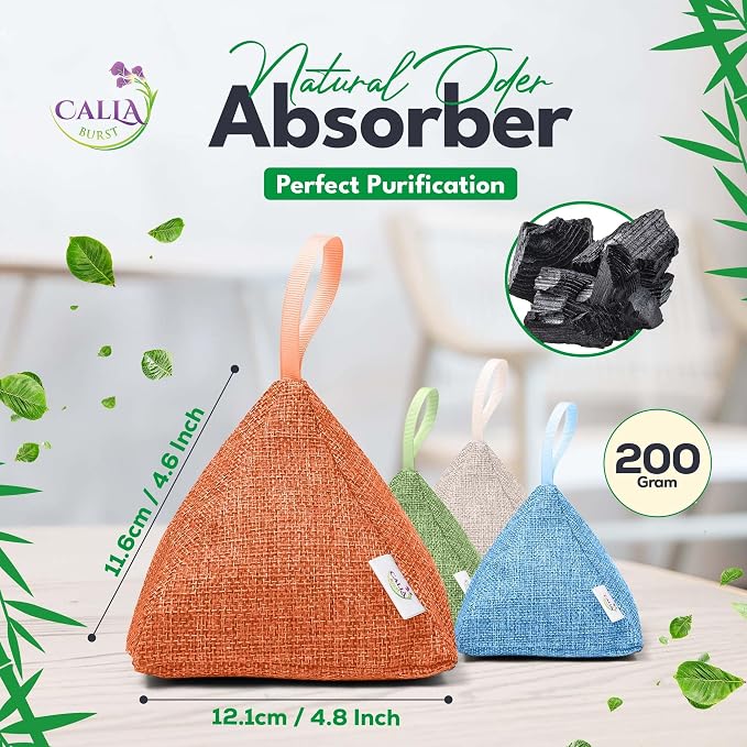 4 Pack Bamboo Charcoal Air Purifier Bags 200 Grams Each - Image 2