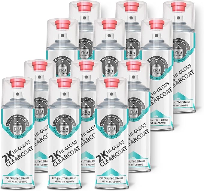 ERA Paints 2K High Gloss Automotive Clear Coat Spray/Aerosol Can – Professional by ERAPaints-AutomotiveTouchUpPaint