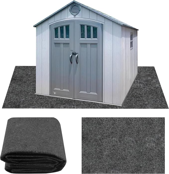 Ogrmar 10 x 10 FT Outdoor Storage Shed Mat, Waterproof Storage Shed Flooring Mat by Ogrmar