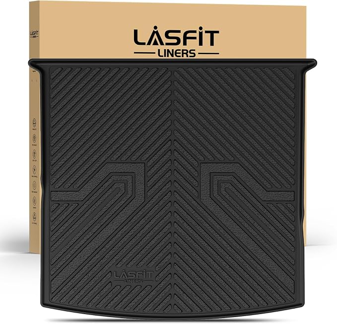 LASFIT Cargo Mat for Volkswagen Tiguan 2018-2024（Fit 5 Seats Not Fit 7 Seats） by LASFIT