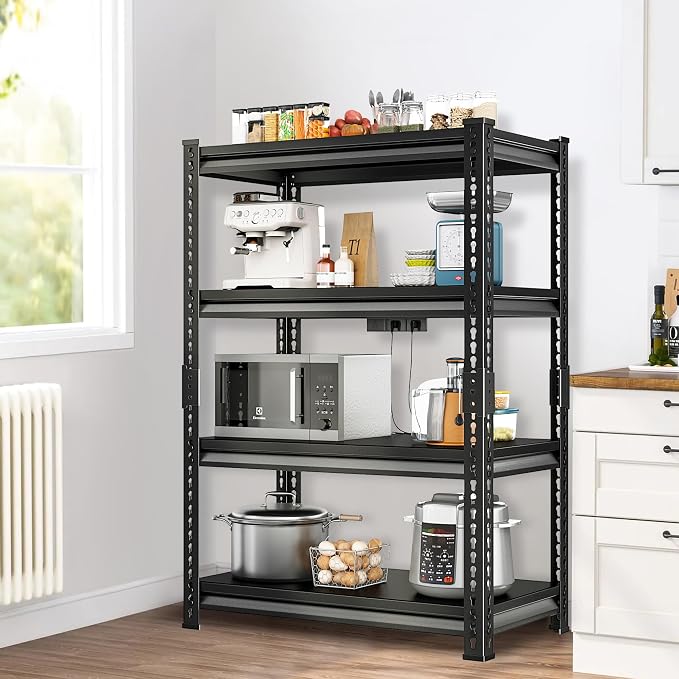 Adjustable Garage Storage Shelves, 35.4''W Garage Shelving Heavy Duty Loads - Image 5