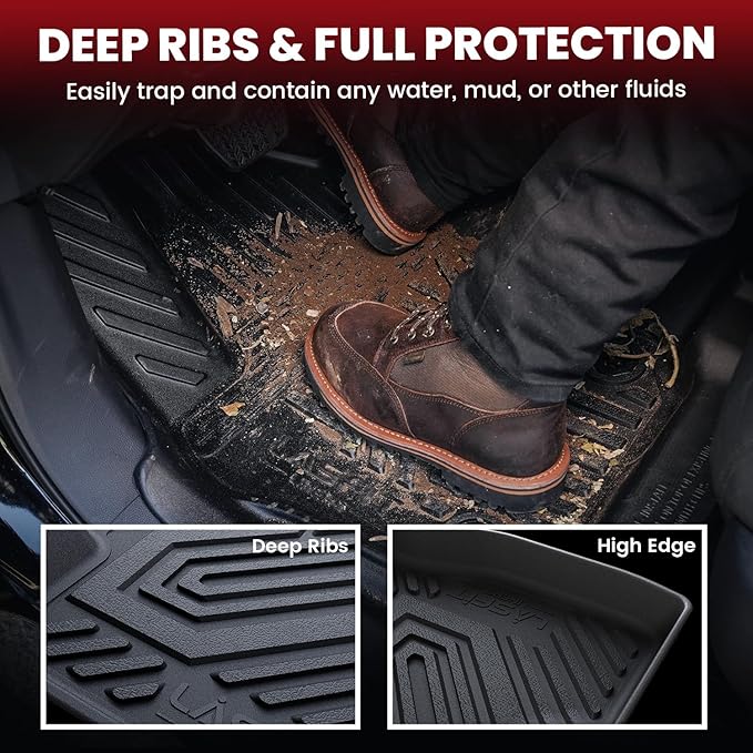 LASFIT Front Floor Mat for 2015-2021 Ford Transit 150/250/350/350HD - Image 2