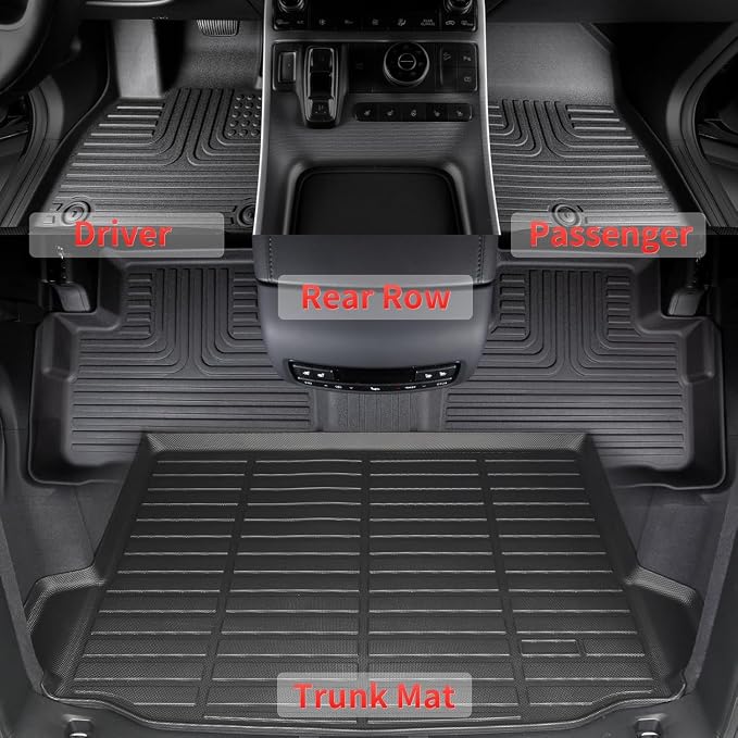 Wayhigh-All Weather Floor Mats and Cargo Mat Set Fit - Image 2