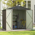 Patiowell 8x6 FT Outdoor Storage Shed, Metal Tool shed & Outdoor Storage by Patiowell