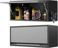 Metal Garage Wall Cabinet with Doors Side with Holes, 13.8" H 1 Door Small Wall by Kooyon