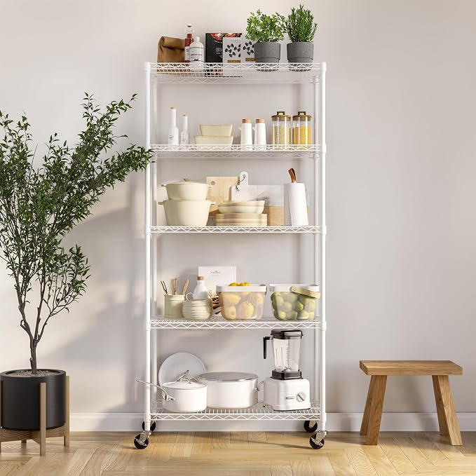 Seville Classics UltraDurable Heavy Duty NSF Solid Steel Wire Rack Storage Unit - Image 9