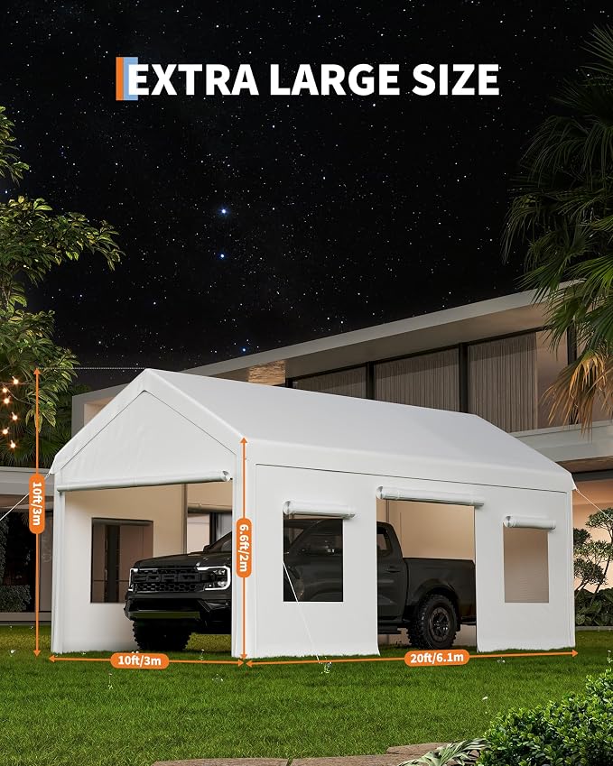 10 x 20ft Heavy-Duty Carport - Image 8