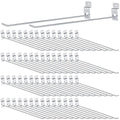 Moxweyeni 100 Pcs Heavy Duty Slatwall Panel Hooks Hanging Metal Slat Wall by Moxweyeni