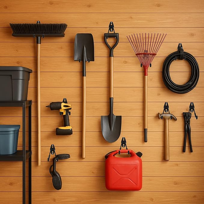 8 Pack Garage Hooks, Garage Tool Organizer Wall Mount, Heavy Duty - Image 2