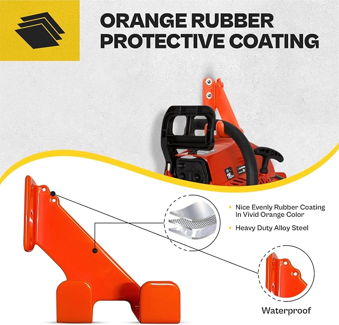 2 Pack Heavy Duty Chainsaw Wall Mount Holder – Chainsaw Hanger Rack - Image 5