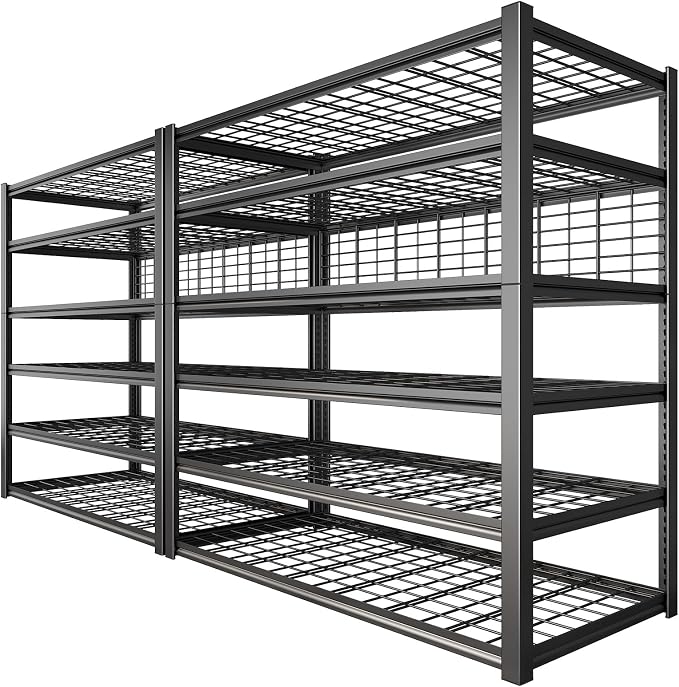 REIBII 84" H Garage Shelving, 6-Tier Storage Shelves Heavy Duty Loads 3500LBS by REIBII