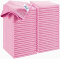 HOMEXCEL Pink Microfiber Cleaning Cloth, 50 Pack Cleaning Towels by HOMEXCEL