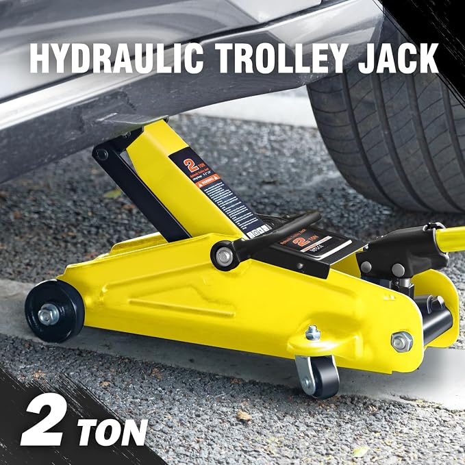DNA MOTORING Low Profile Hydraulic Trolley Service/Floor Jack, 2 Ton Capacity - Image 2
