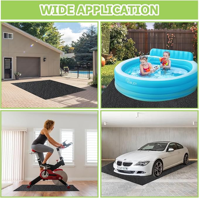 Outdoor Storage Shed Floor Mat, 6 * 8.2FT Waterproof Washable Garden Flooring - Image 7