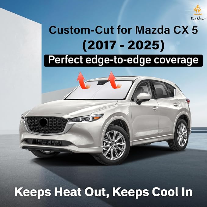 Econour Windshield Sun Shade for Mazda CX-50 2017-2025 CX50 Accessories Window - Image 2