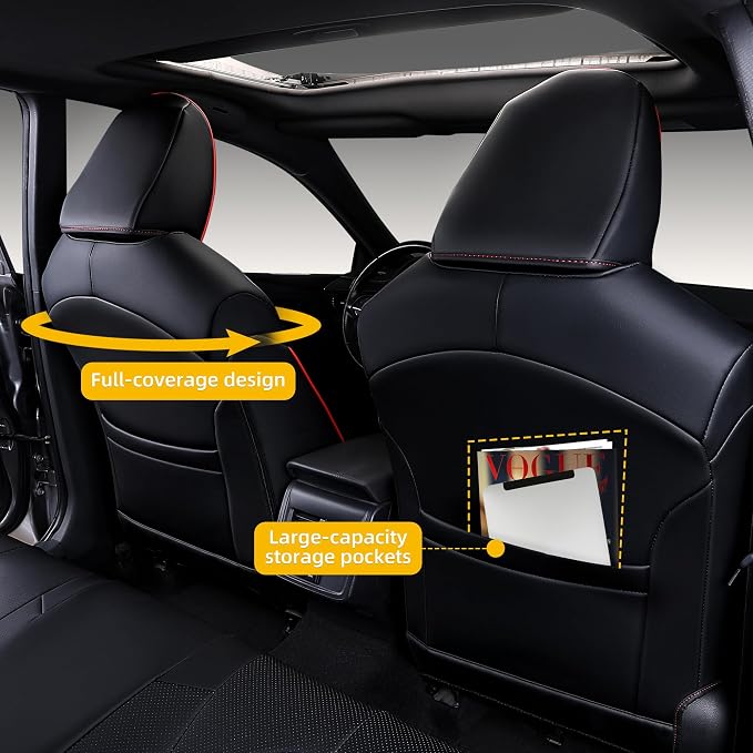 Custom Fit Camry Seat Covers for Toyota Camry Hybrid LE, Hybrid SE 2018-2024 - Image 3