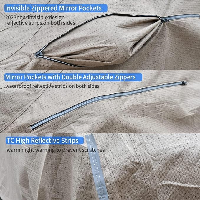 Tecoom Thick Shell Car Cover Waterproof All Weather - Image 9