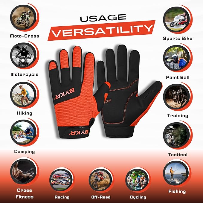 BYKR All-Weather Motorcycle Gloves - Image 3