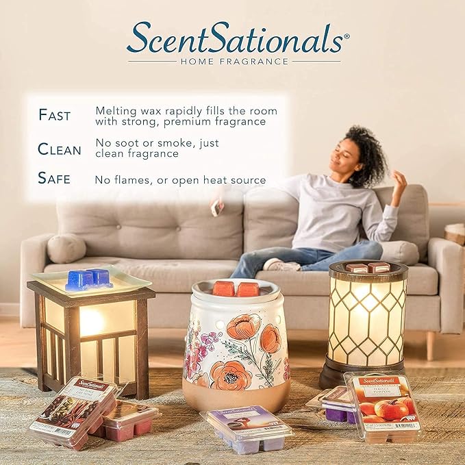 Scentsationals Wax Melts Staycation 4-Pack – Long Lasting Wax Cubes - Image 7