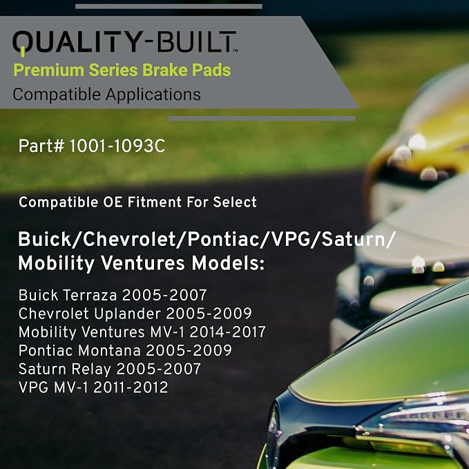 Premium Ceramic Rear Brake Pads Compatible - Image 3