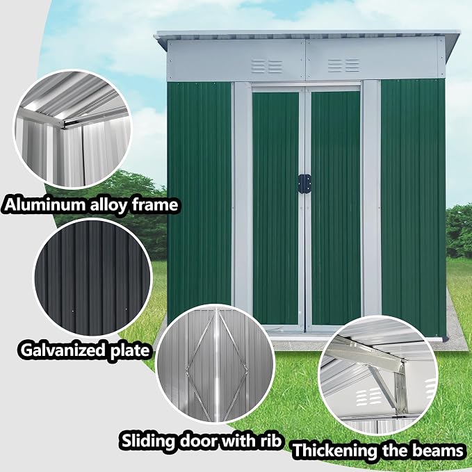 5x3 FT Outdoor Storage Shed - Image 4