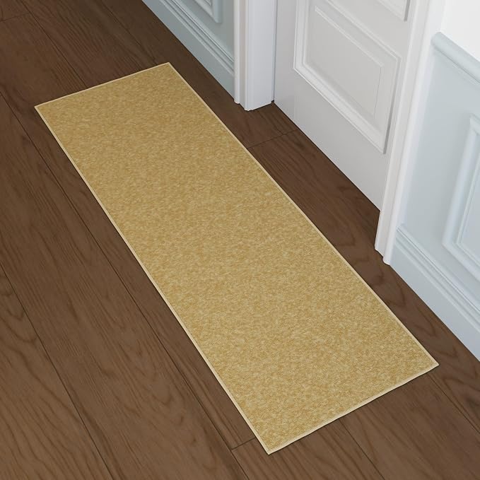 Ottomanson Hallway Runner Rug 20" x 59" Non Slip Solid Area Rugs Easy to Clean - Image 9