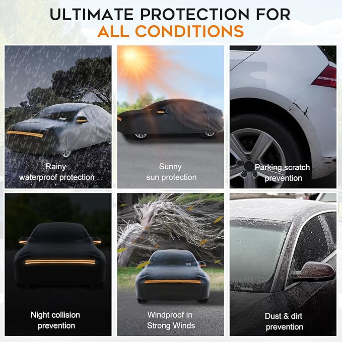 Sedan Car Cover Waterproof All Weather - Image 6