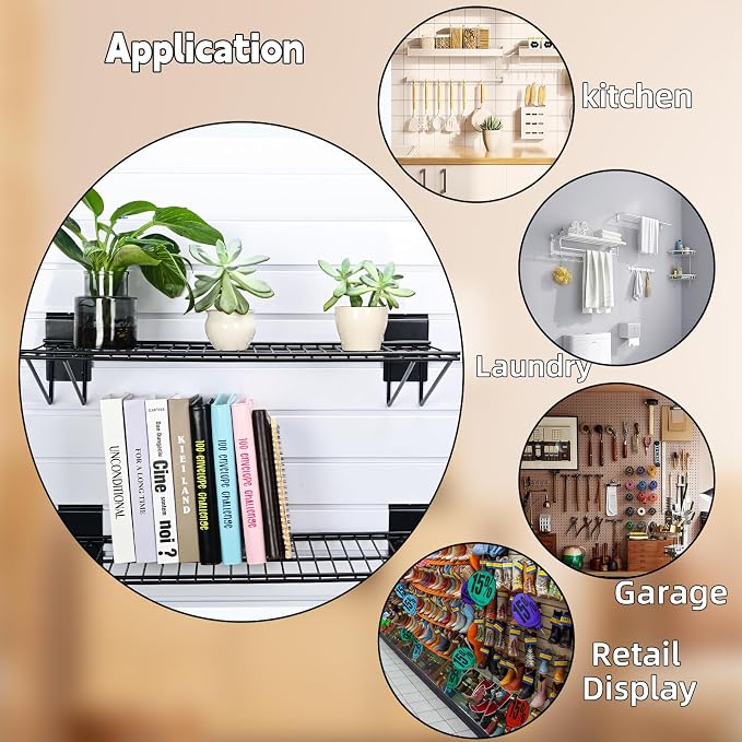 Slatwall Shelves, Slatwall Accessories, Slat Wall Wire Shelf, Heavy Duty - Image 4