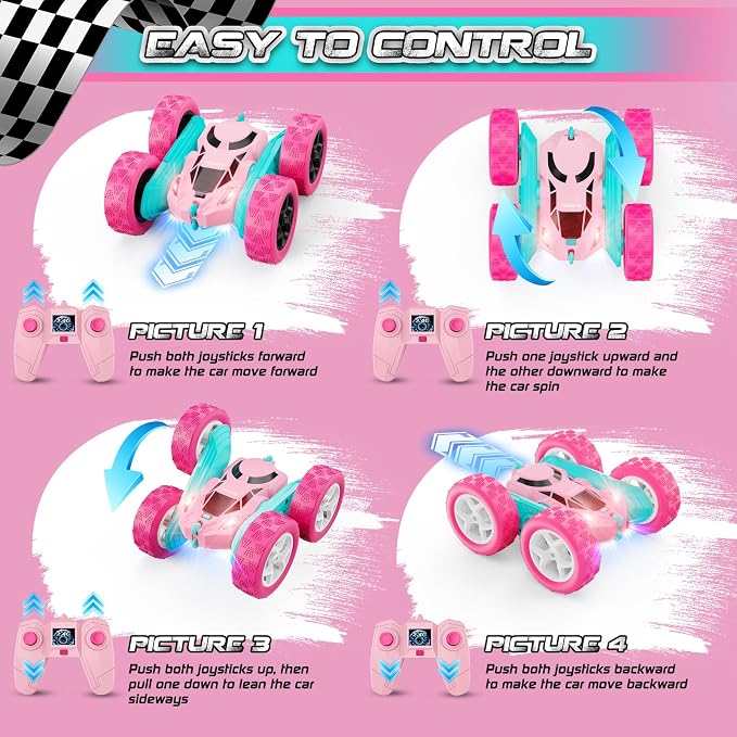 Pink Remote Control Car for Girls - Image 4