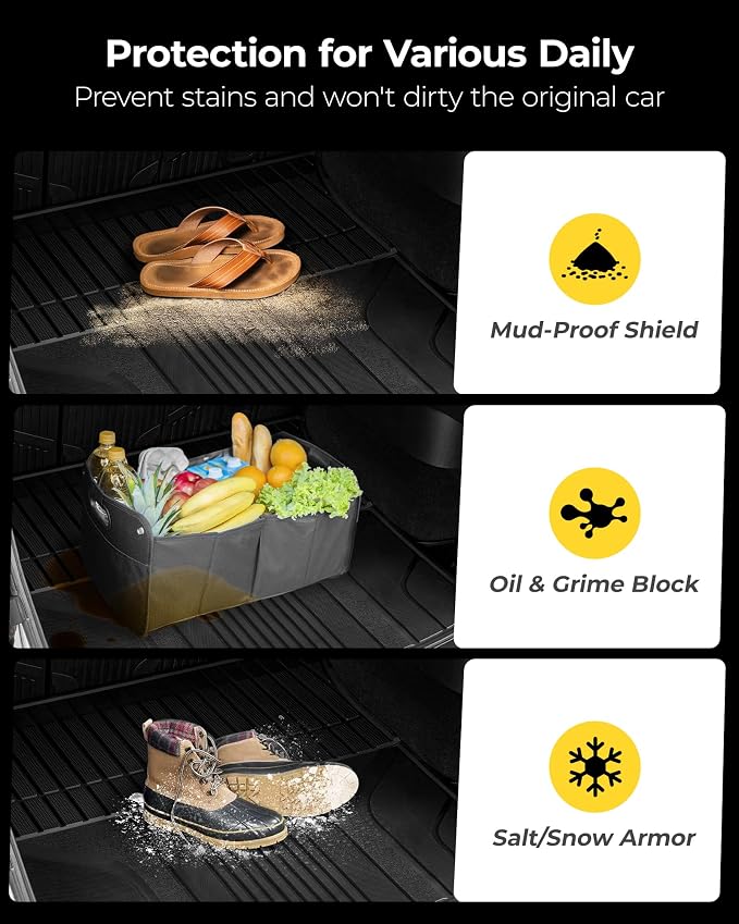 3W Cargo Liner Fit for Honda Odyssey 2025 2024 2023 2022 2021 2020 2019 2018 - Image 5