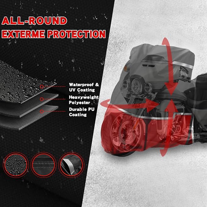 420D Trike Motorcycle Cover Suitable - Image 4