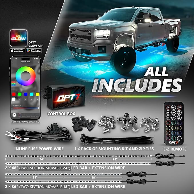 OPT7 Aura Pro Underglow LED Lights Kit - Image 8