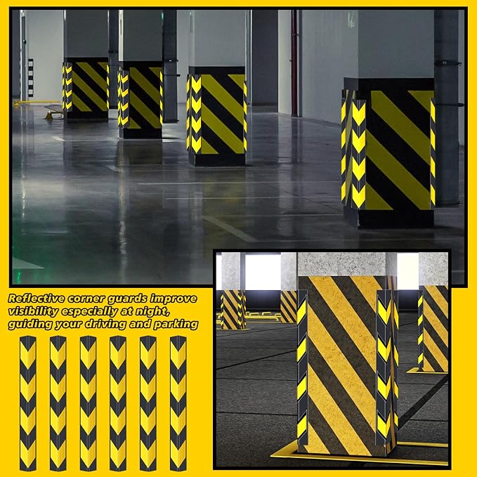 12 Pack Garage Wall Corner Guards, Car Bumper and Wall Corner Protection - Image 4